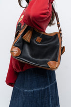 Load image into Gallery viewer, Vintage x DOONEY &amp; BURKE Black, Tan Pebble Leather Purse