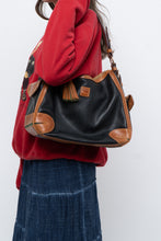 Load image into Gallery viewer, Vintage x DOONEY &amp; BURKE Black, Tan Pebble Leather Purse