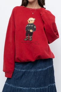 Vintage x POLO RALPH LAUREN Red Bear Crewneck (XS-XL)