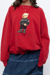 Vintage x POLO RALPH LAUREN Red Bear Crewneck (XS-XL)