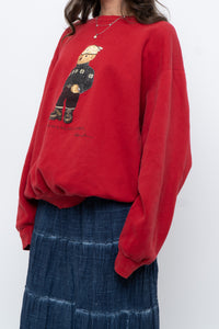 Vintage x POLO RALPH LAUREN Red Bear Crewneck (XS-XL)
