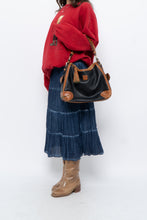 Load image into Gallery viewer, Vintage x Made in India x Dark Blue Bohemian Cotton Midi Skirt (L, XL)