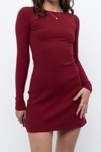 Load image into Gallery viewer, REFORMATION x Red Ribbed Long Sleeve Mini Dress (XS)
