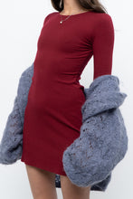 Load image into Gallery viewer, REFORMATION x Red Ribbed Long Sleeve Mini Dress (XS)