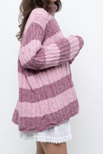 Load image into Gallery viewer, Vintage x Pink Two-tone Cotton Ribbed Knit Turtleneck (XS-XL)