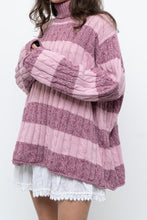 Load image into Gallery viewer, Vintage x Pink Two-tone Cotton Ribbed Knit Turtleneck (XS-XL)