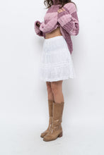 Load image into Gallery viewer, Vintage x White Lace Cotton Mini Skirt (XS, S)