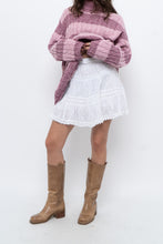 Load image into Gallery viewer, Vintage x White Lace Cotton Mini Skirt (XS, S)