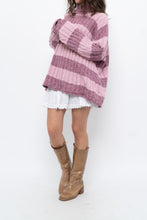 Load image into Gallery viewer, Vintage x Pink Two-tone Cotton Ribbed Knit Turtleneck (XS-XL)