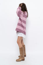 Load image into Gallery viewer, Vintage x Pink Two-tone Cotton Ribbed Knit Turtleneck (XS-XL)