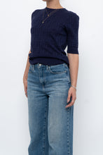 Load image into Gallery viewer, FENDI x Navy Monogram Short Sleeve (S, M)