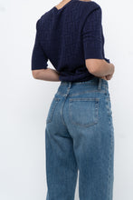 Load image into Gallery viewer, FENDI x Navy Monogram Short Sleeve (S, M)