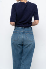 Load image into Gallery viewer, FENDI x Navy Monogram Short Sleeve (S, M)