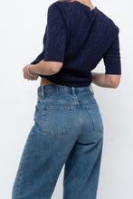 Load image into Gallery viewer, FENDI x Navy Monogram Short Sleeve (S, M)