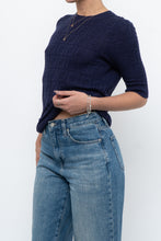 Load image into Gallery viewer, FENDI x Navy Monogram Short Sleeve (S, M)
