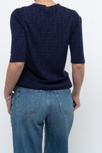 Load image into Gallery viewer, FENDI x Navy Monogram Short Sleeve (S, M)