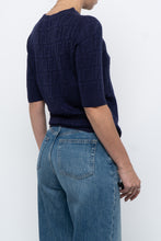 Load image into Gallery viewer, FENDI x Navy Monogram Short Sleeve (S, M)