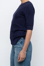 Load image into Gallery viewer, FENDI x Navy Monogram Short Sleeve (S, M)