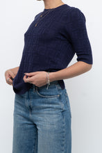 Load image into Gallery viewer, FENDI x Navy Monogram Short Sleeve (S, M)