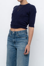 Load image into Gallery viewer, FENDI x Navy Monogram Short Sleeve (S, M)