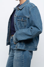 Load image into Gallery viewer, Vintage x Midwash Cropped Denim Jacket (XS-M)