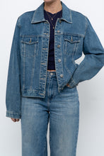 Load image into Gallery viewer, Vintage x Midwash Cropped Denim Jacket (XS-M)
