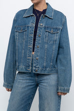 Load image into Gallery viewer, Vintage x Midwash Cropped Denim Jacket (XS-M)