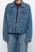 Load image into Gallery viewer, Vintage x Midwash Cropped Denim Jacket (XS-M)