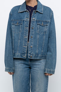 Vintage x Midwash Cropped Denim Jacket (XS-M)