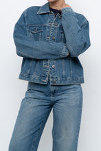 Load image into Gallery viewer, Vintage x Midwash Cropped Denim Jacket (XS-M)