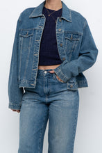 Load image into Gallery viewer, Vintage x Midwash Cropped Denim Jacket (XS-M)