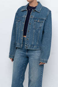 Vintage x Midwash Cropped Denim Jacket (XS-M)