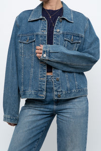 Vintage x Midwash Cropped Denim Jacket (XS-M)