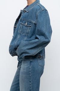 Vintage x Midwash Cropped Denim Jacket (XS-M)