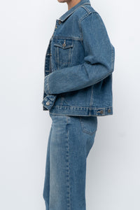 Vintage x Midwash Cropped Denim Jacket (XS-M)