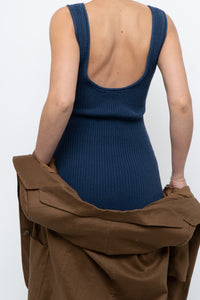 DYNAMITE x Blue Knit Mini Dress (XS, S)