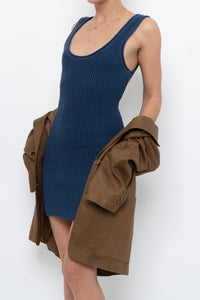 DYNAMITE x Blue Knit Mini Dress (XS, S)