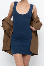 Load image into Gallery viewer, DYNAMITE x Blue Knit Mini Dress (XS, S)