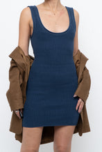 Load image into Gallery viewer, DYNAMITE x Blue Knit Mini Dress (XS, S)
