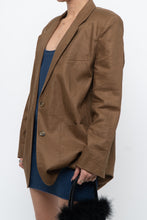 Load image into Gallery viewer, Vintage x Brown Linen Blazer (XS-M)