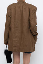 Load image into Gallery viewer, Vintage x Brown Linen Blazer (XS-M)