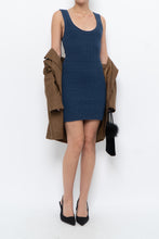 Load image into Gallery viewer, DYNAMITE x Blue Knit Mini Dress (XS, S)