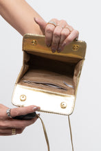 Load image into Gallery viewer, Vintage x WHITING &amp; DAVIS Gold Sequin Shoulder Purse