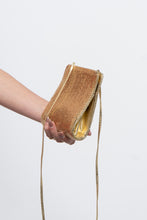 Load image into Gallery viewer, Vintage x WHITING &amp; DAVIS Gold Sequin Shoulder Purse