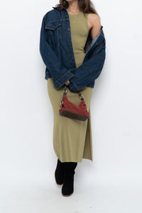 THE DROP x Chartreuse Knit Maxi Dress (S)