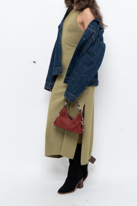 THE DROP x Chartreuse Knit Maxi Dress (S)