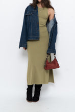 Load image into Gallery viewer, THE DROP x Chartreuse Knit Maxi Dress (S)