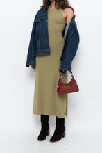 Load image into Gallery viewer, THE DROP x Chartreuse Knit Maxi Dress (S)