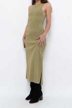 Load image into Gallery viewer, THE DROP x Chartreuse Knit Maxi Dress (S)