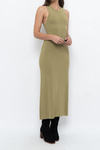 Load image into Gallery viewer, THE DROP x Chartreuse Knit Maxi Dress (S)